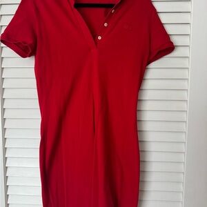 Lacoste Vibrant Red Slim Fit Polo dress
